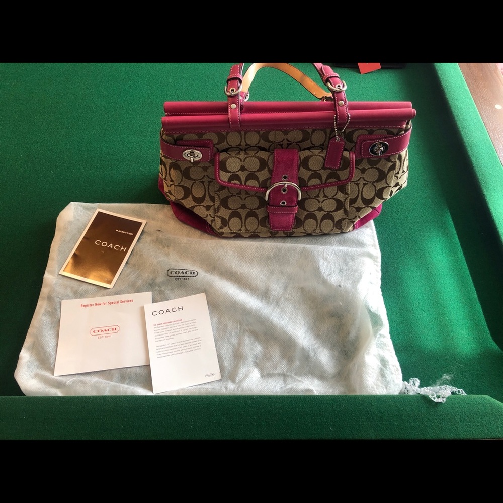 Coach Signature Collection Handbag - Picture 2 of 6